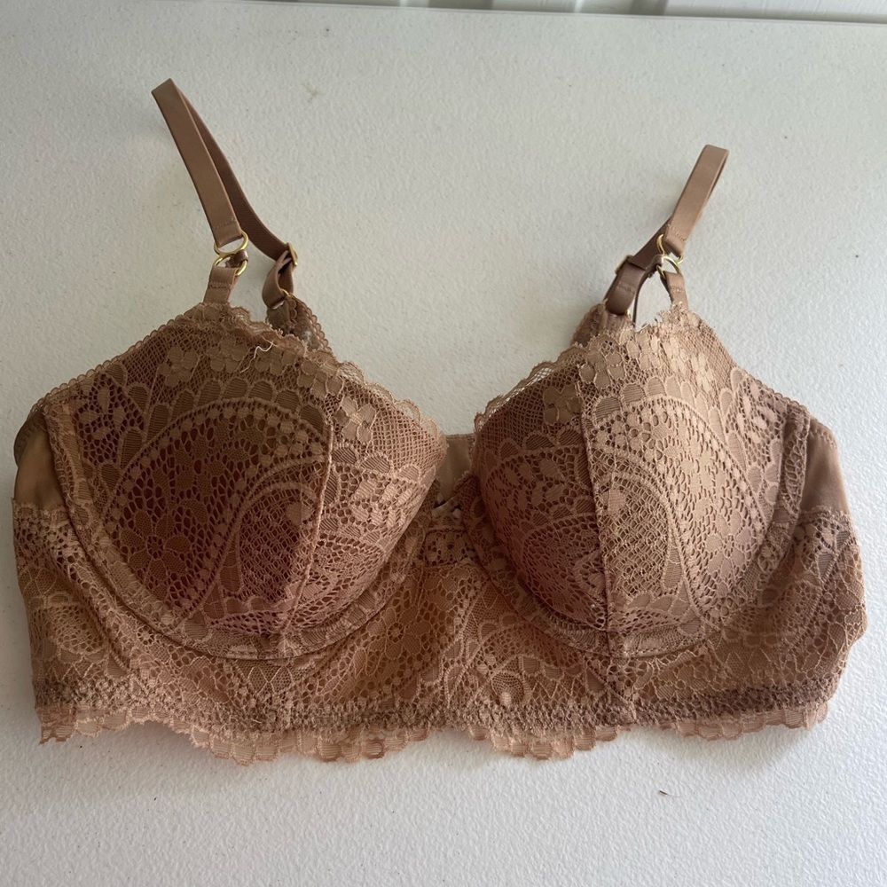 Aerie Real Power Paisley Lace Strappy Balconette Bra
